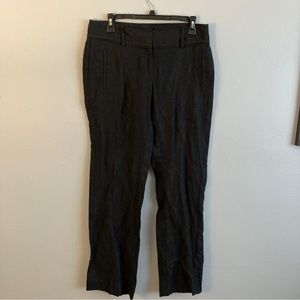 Loft black marisa trouser size 2 100% linen
